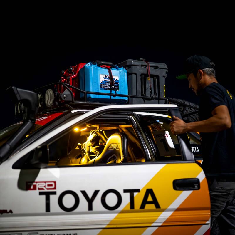 KC HiLiTES Dual Cyclone Dome Light Mount for Roll Cages - lifestyle view