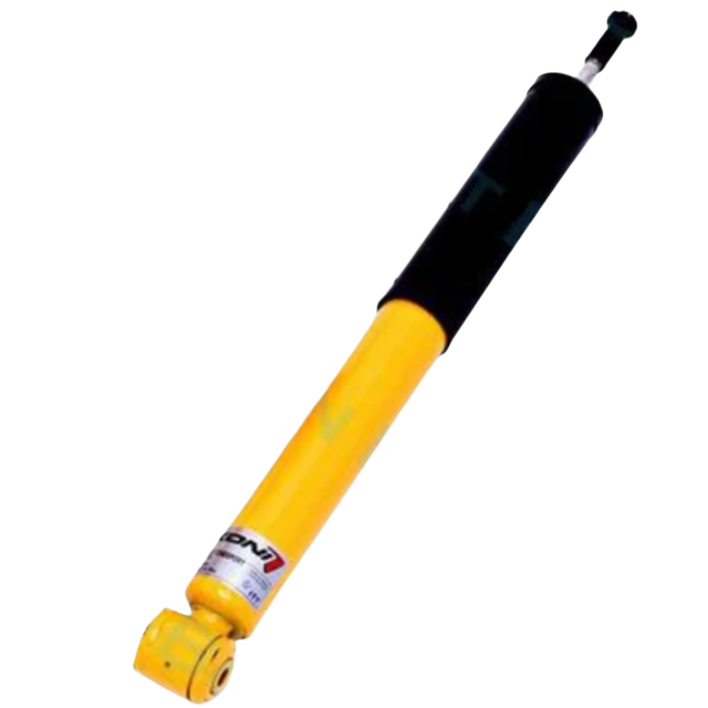 KONI Sport 8041 Series, yellow painted, externally rebound adjustable twin-tube low pressure gas charged shock absorber.