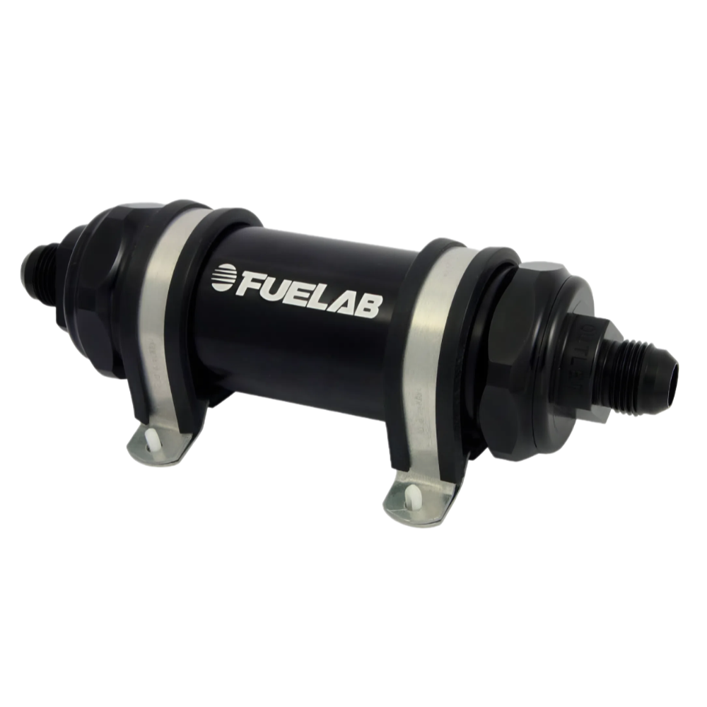 Fuelab 828 -10AN 100 Micron In-Line Fuel Filter Black