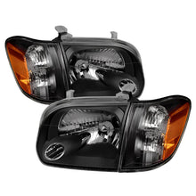 Load image into Gallery viewer, Xtune Toyota Tundra Double Cab 05-06 OEM Style Headlights &amp; Corner Lights Black HD-JH-TTUN05-AM-BK - Black Ops Auto Works