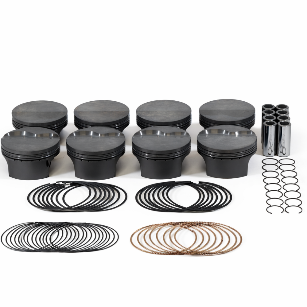 Mahle MS Piston Set GM LSX 416cid 4.070x1.110RCH 4.000 Stk 6.125 Rod .927 Pin -5.8cc 11.1CR Set of 8 Mahle MHL930227570