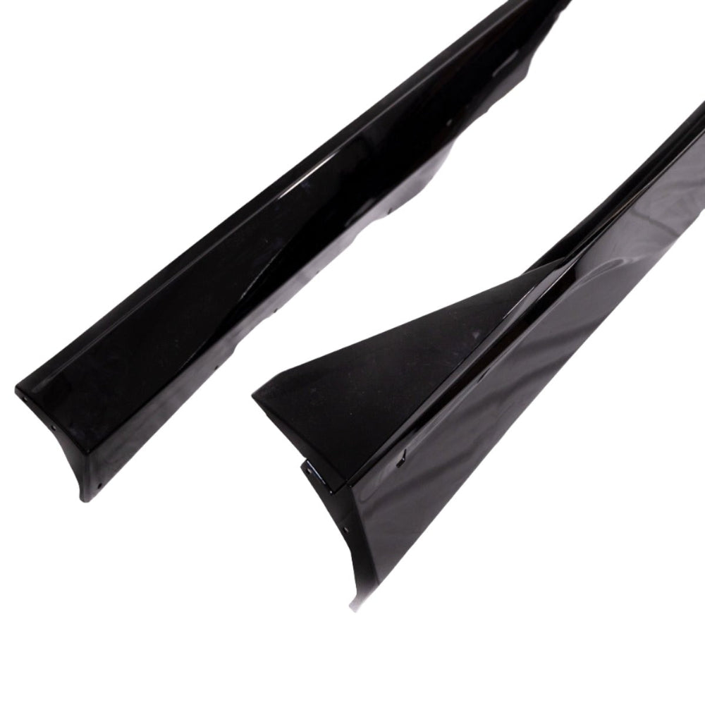 2010-2015 Chevy Camaro Evo Style Gloss Black Side Skirt Rockers - Black Ops Auto Works