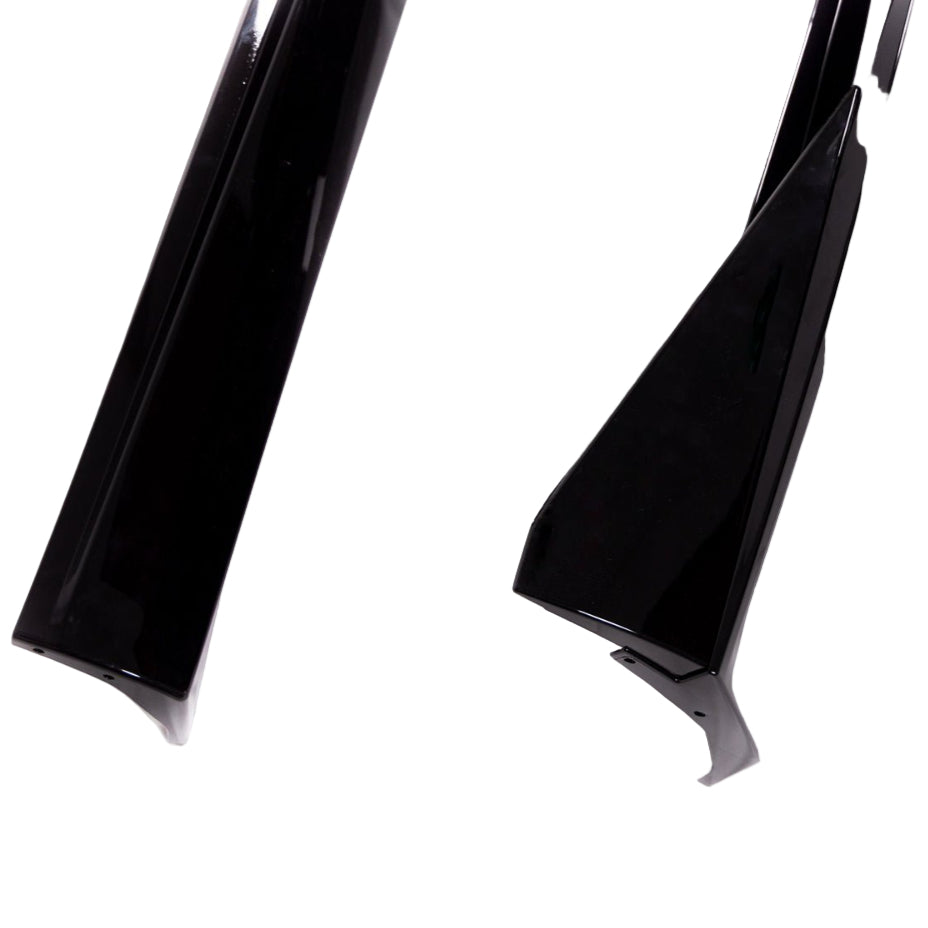 2010-2015 Chevy Camaro Evo Style Gloss Black Side Skirt Rockers - Black Ops Auto Works