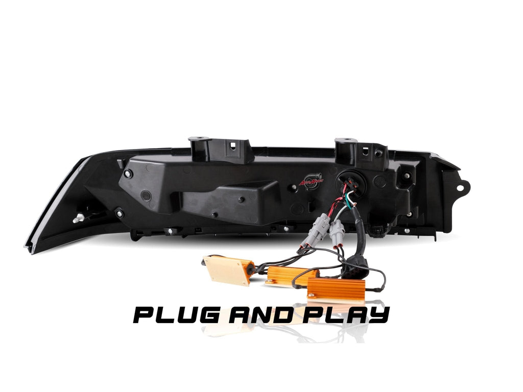 2014-2015 Chevy Camaro Umbra LED Taillights Gloss BLK/ Smoke Lens - Black Ops Auto Works