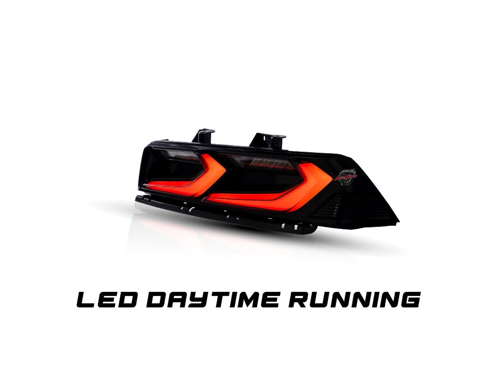 2014-2015 Chevy Camaro Umbra LED Taillights Gloss BLK/ Smoke Lens - Black Ops Auto Works