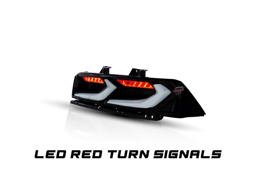 2014-2015 Chevy Camaro Umbra LED Taillights Gloss BLK/ Smoke Lens - Black Ops Auto Works