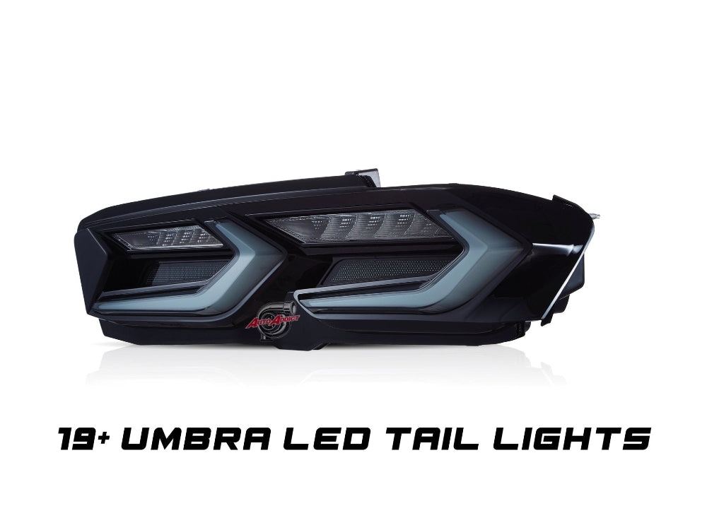 2019-2025 Chevy Camaro Umbra Smoked LED Taillights - Black Ops Auto Works