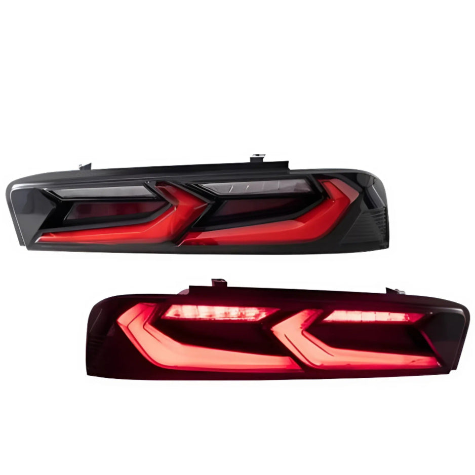 2014-2015 Chevy Camaro Velox LED Taillights Gloss BLK/ Red Lens