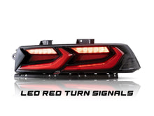 Load image into Gallery viewer, 2014-2015 Chevy Camaro Velox LED Taillights Gloss BLK/ Red Lens - Black Ops Auto Works
