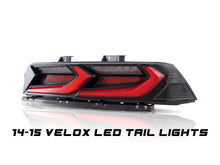 Load image into Gallery viewer, 2014-2015 Chevy Camaro Velox LED Taillights Gloss BLK/ Red Lens - Black Ops Auto Works