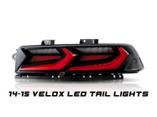 Load image into Gallery viewer, 2014-2015 Chevy Camaro Velox LED Taillights Gloss BLK/ Red Lens - Black Ops Auto Works