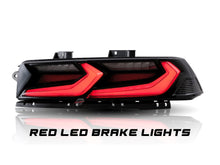 Load image into Gallery viewer, 2014-2015 Chevy Camaro Velox LED Taillights Gloss BLK/ Red Lens - Black Ops Auto Works