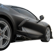 Load image into Gallery viewer, 2020-2024 Corvette C8 Stingray Evo Style Side Skirts Gloss Black Pair-Side Skirts-Auto Addict