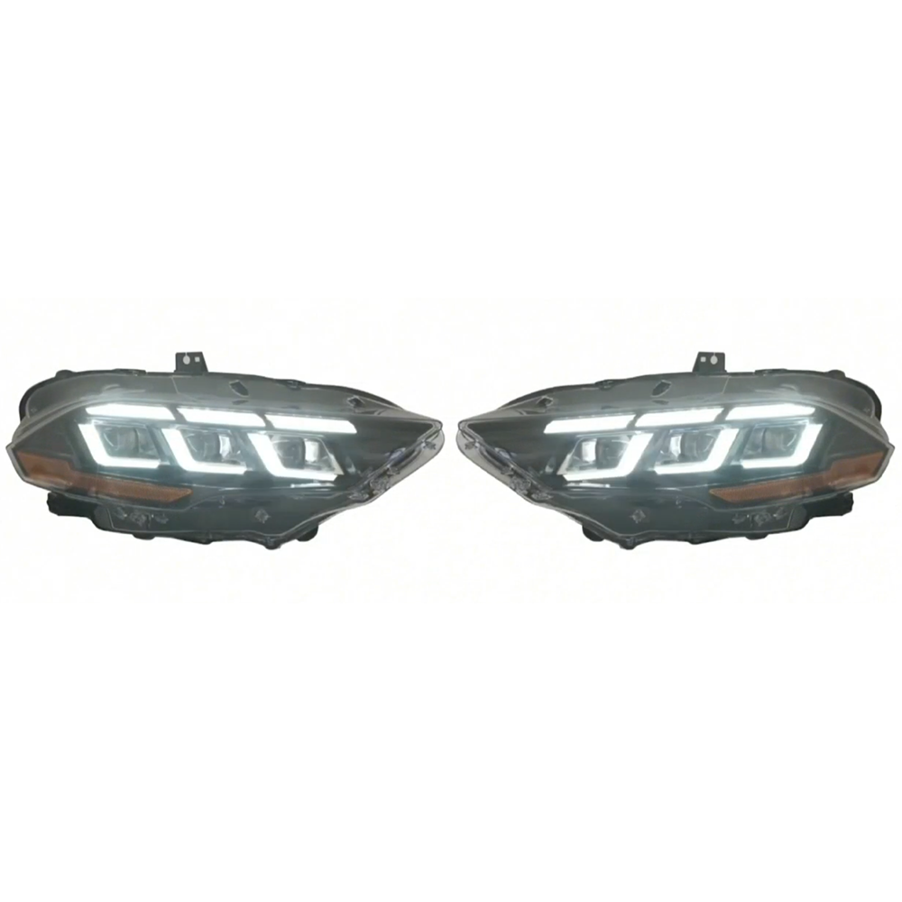 2018-2023 Ford Mustang S650 Style Headlights w/ LED Amber Sequential Turn Signals - Auto Addict Auto Addict