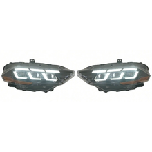 Load image into Gallery viewer, 2018-2023 Ford Mustang S650 Style Headlights w/ LED Amber Sequential Turn Signals - Auto Addict Auto Addict