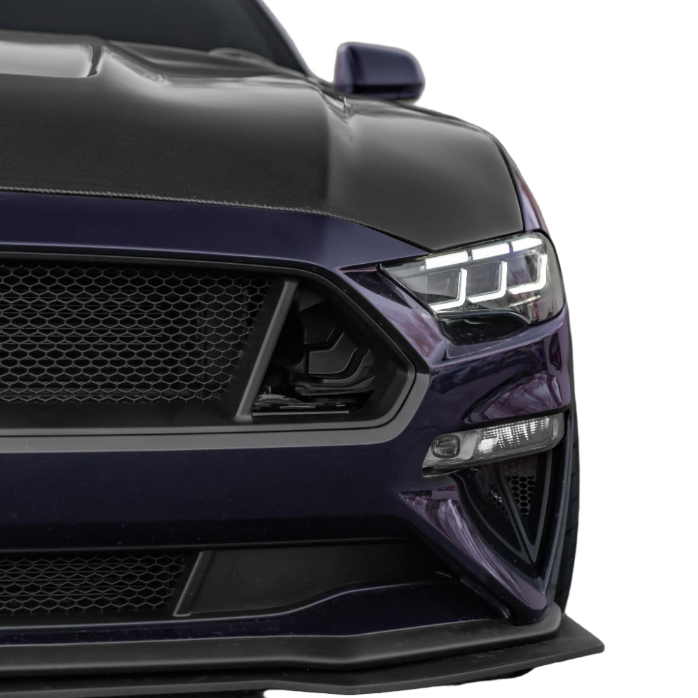 2018-2023 Ford Mustang S650 Style Headlights w/ LED Amber Sequential Turn Signals - Auto Addict Auto Addict