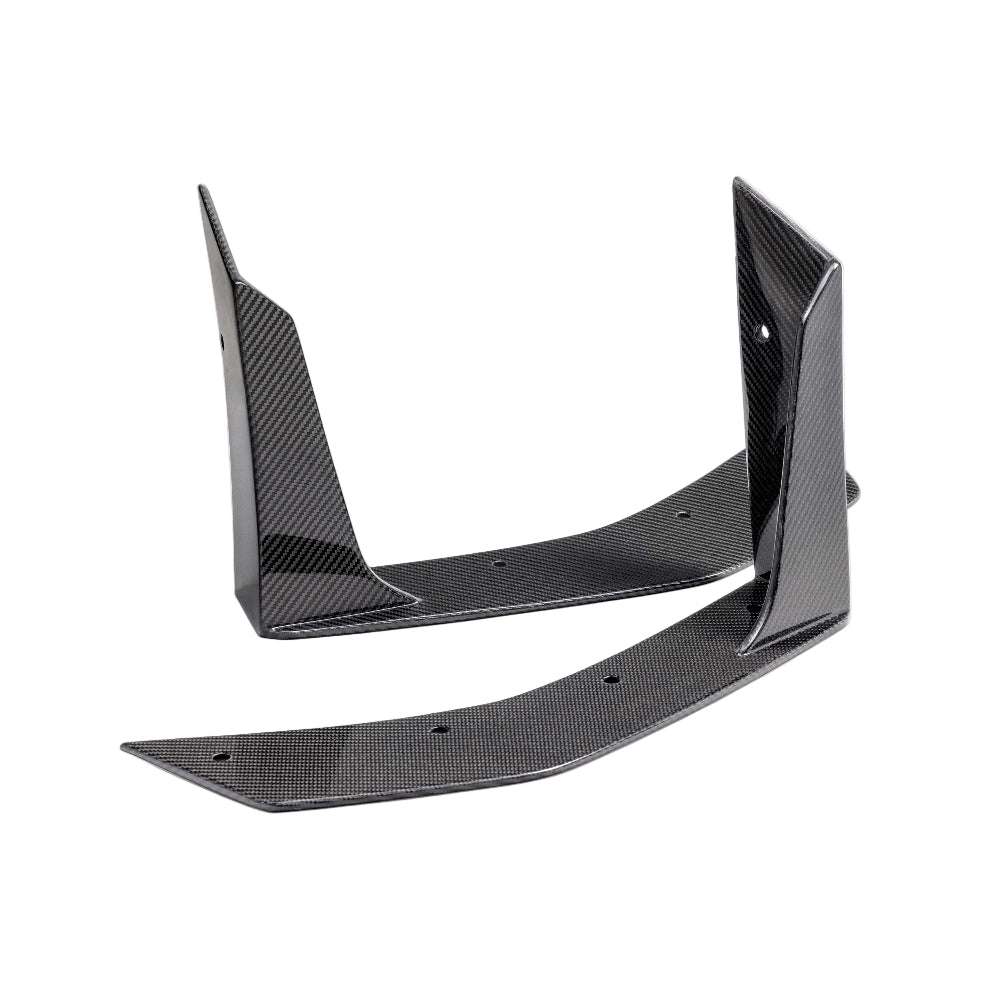 Anderson Composites 2024 Ford Mustang Type-GT5 Carbon Fiber Front Splitter Wickers-Carbon