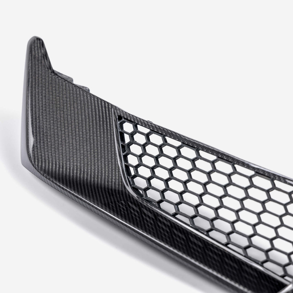Anderson Composites 2024 Ford Mustang Dark Horse Carbon Fiber Front Bumper Inserts-Carbon