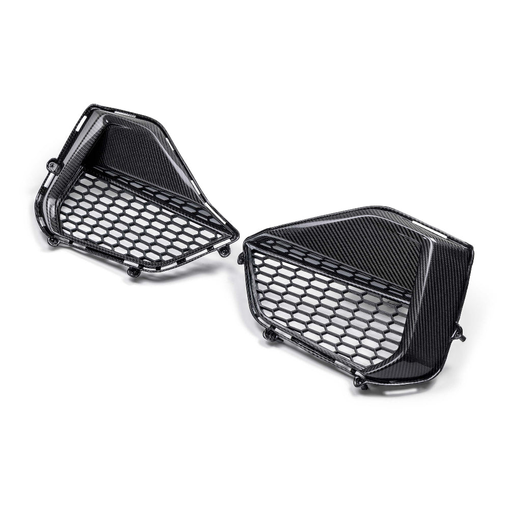 Anderson Composites 2024 Ford Mustang GT Carbon Fiber Front Bumper Inserts-Carbon Accessories