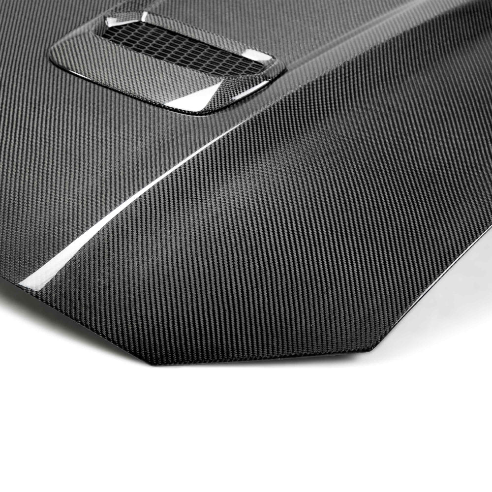 ANDAC-HD18FDMU-OE-DS-Anderson Composites 2018-2023 Ford Mustang Double Sided Type-OE Carbon Fiber Hood