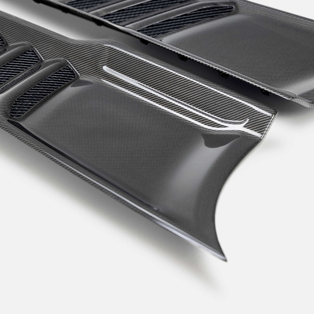 ANDAC-HV21DGTRX-Anderson Composites 2021-2024 Dodge RAM TRX Carbon Fiber Hood Vents Type OE