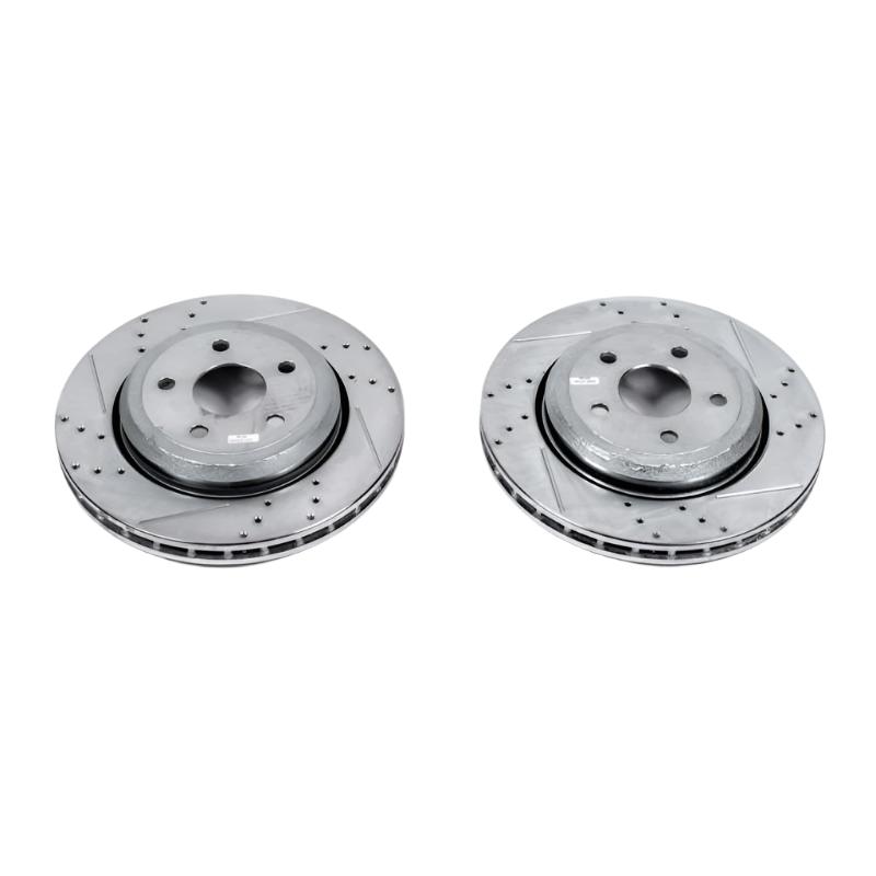 Power Stop 18-23 Dodge Durango Rear Evolution Drilled & Slotted Rotors - Pair - Black Ops Auto Works