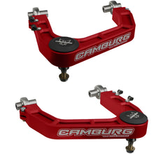 Load image into Gallery viewer, Camburg Toyota Tacoma 05-23 / 4-Runner 03-23 / FJ 07-14 KINETIK V2 Billet Uniball Upper Arms (Red)