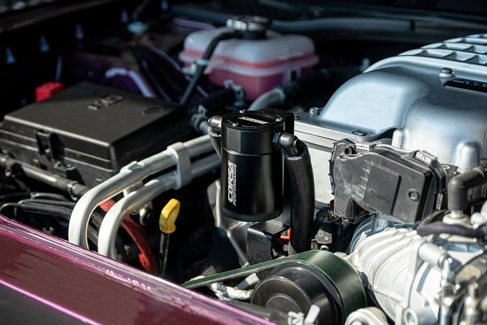 Corsa Oil Catch Can – hose and bracket detail  