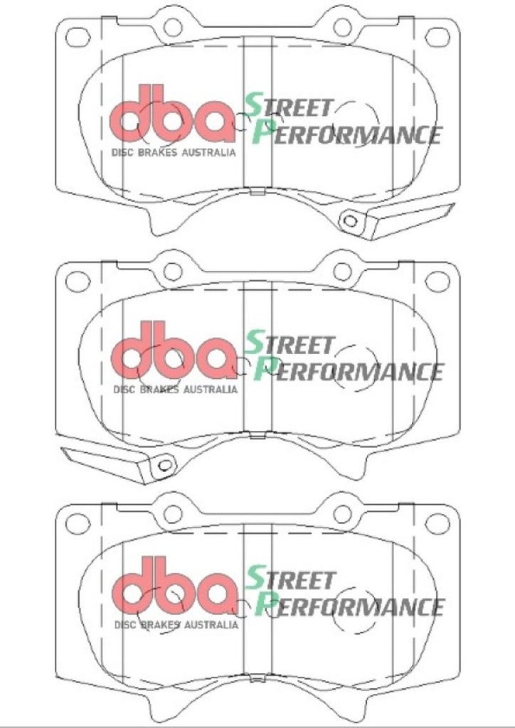 DBA Street Performance Front Brake Pads 2011-2016 Toyota FJ Cruiser