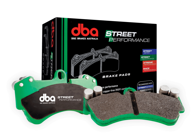 DBA 01-06 BMW 330i/330Ci (E46) SP Performance Front Brake Pads, featuring premium performance design by DBA.