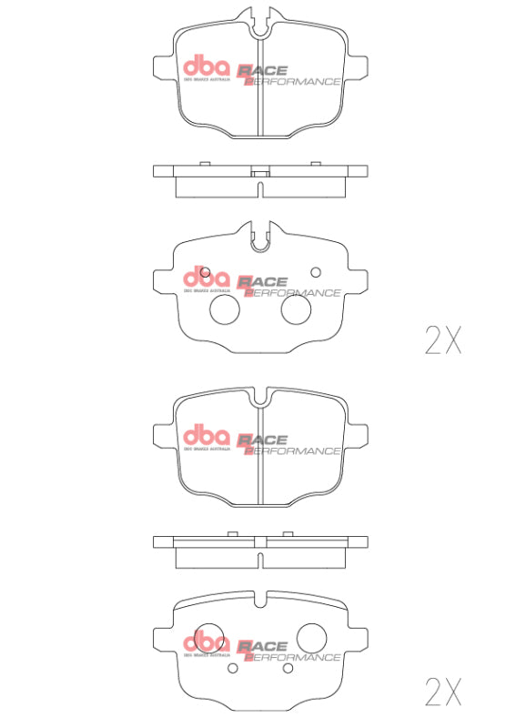 DBA DB2067RP Front Brake Pads 2017-22 Honda Civic Type R