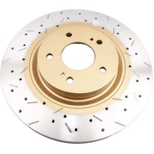 Load image into Gallery viewer, DBA 8/93-94 Nissan Skyline R32 GT-R/95-7/98 R33 &amp; R34 GT-R Front Drilled &amp; Slotted 4000 Series Rotor - Primary