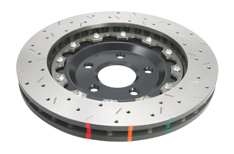 DBA 5000 XS Corvette C6 Z06 05-12 Front Drilled Slotted Rotors - Close Up