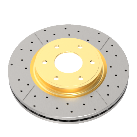DBA654X-10 Drilled Slotted Rotors Subaru WRX STI BRZ 