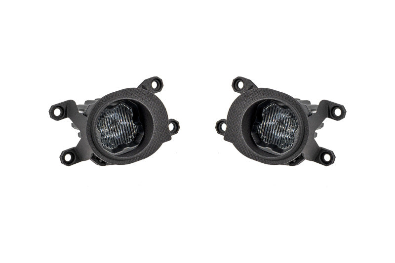 Diode Dynamics SSC1 LED Fog Light Kit – front view of yellow fog lights for Toyota GR Corolla