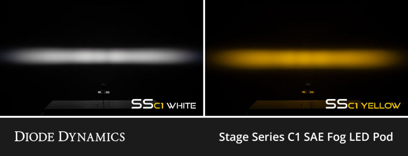 Light output comparison – Diode Dynamics SSC1 yellow vs stock fog lights