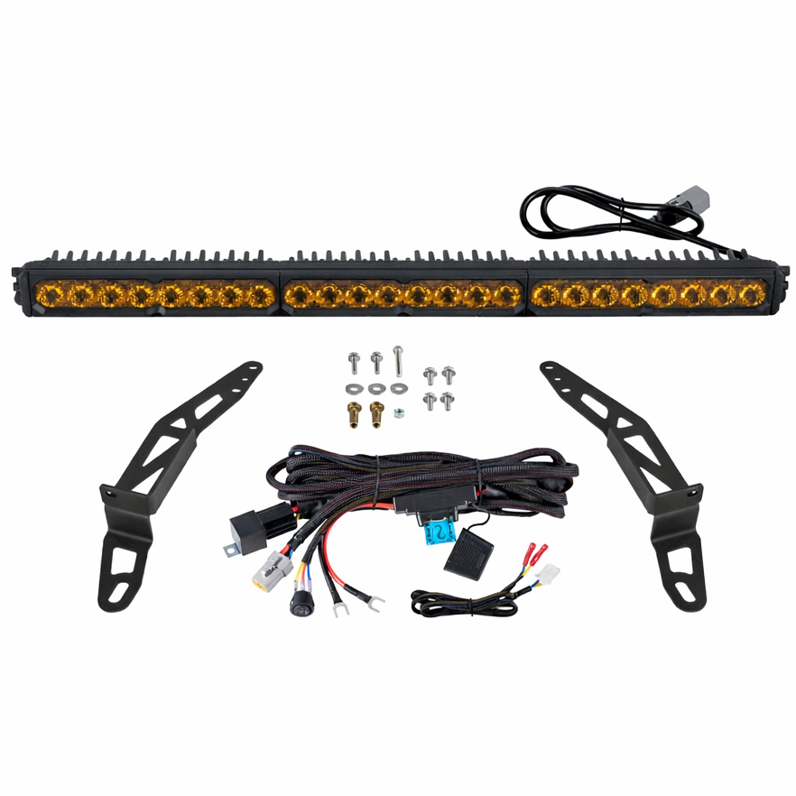Diode Dynamics Jeep 2018-2026 SS30 Bumper LED Kit Sport Yellow Driving