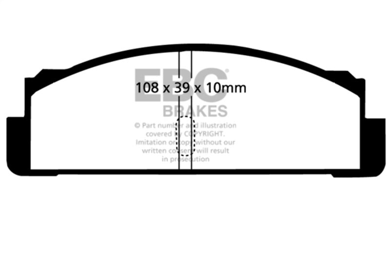 EBC Greenstuff Brake Pads for 68-83 Fiat 124 1.6 Rear DP2130  
