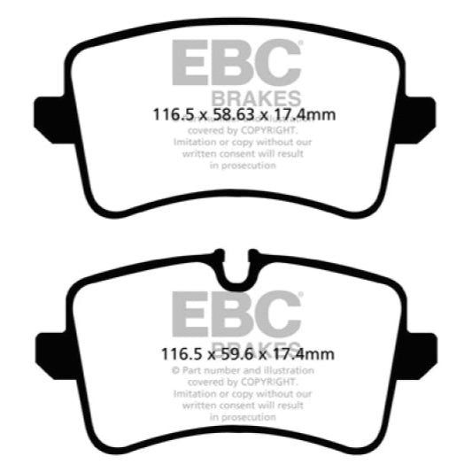 EBC Greenstuff Rear Brake Pad Audi A6 2.0 Turbo - Primary