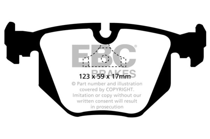 EBC Greenstuff Rear Brake Pads DP2871 BMW 840Ci 4.0 (E31) 1994-1996
