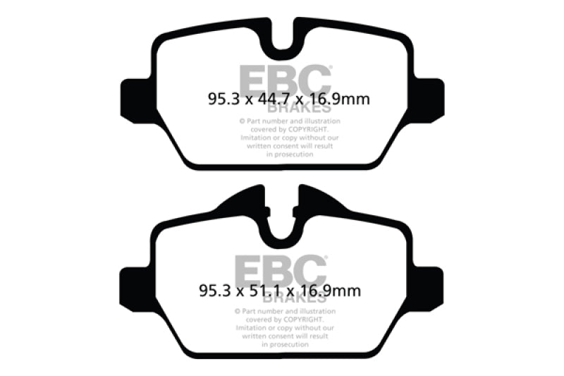 EBC Yellowstuff DP42102R Rear Brake Pads for Mini Countryman 2010-16- Primary