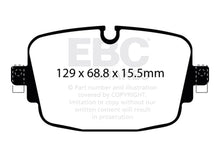 Load image into Gallery viewer, EBC DP42516R Yellowstuff Rear Brake Pads Audi RS6 RS7