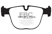 Load image into Gallery viewer, EBC Bluestuff NDX Rear Brake Pads BMW X5 X6 2010-2021