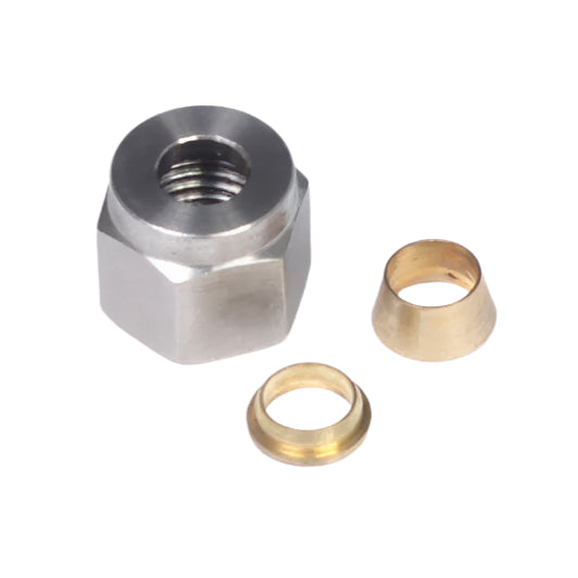 Haltech 1/4in Nut & Brass Ferrule
