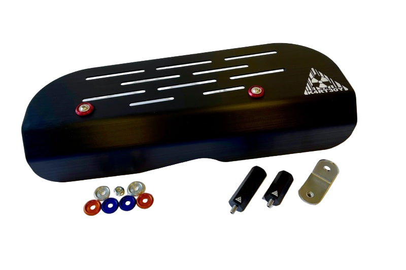 Kartboy Black Anodized Alternator Cover Subaru WRX STI EJ