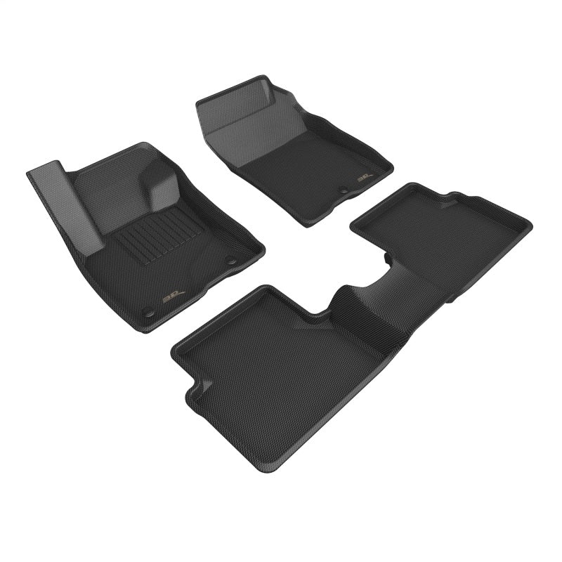3D MAXpider Kagu Floor Mats 2022-2024 Ford Maverick Black - Primary