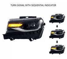 Load image into Gallery viewer, 2014-2015 Chevy Camaro 6th Gen Style Headlights Projector LED DRL'S-Exterior Trim-Auto Addict