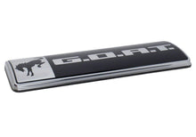 Load image into Gallery viewer, Black on chrome G.O.A.T. badge
