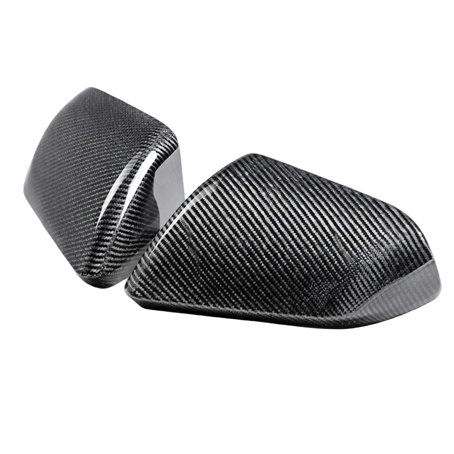 Ford Racing 24-25 Mustang (w/o Turn Signals) Carbon Fiber Mirror Skull Caps - Gloss Ford Racing FRPM-17740-MG