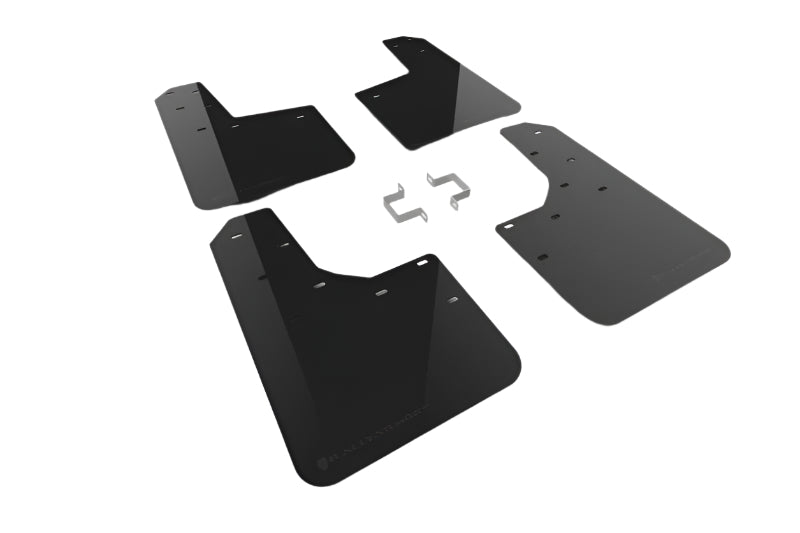 2023-2025 Ford Ranger Raptor Black UR Mud Flap Metallic Black Logo